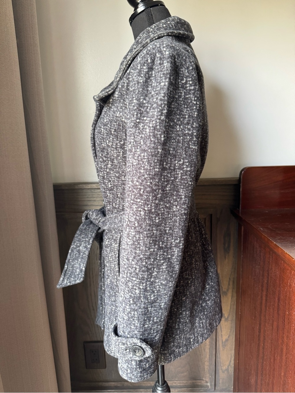 Ike Behar Women's Double-Breasted High Collar fleece jacket small - Picture 3 of 8
